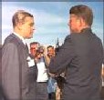 John Fitzgerald Kennedy e Wernher von Braun 