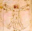 l'uomo vitruviano di Leonardo da Vinci